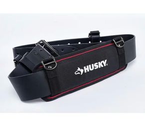 Husky 2-1/2 in. 5 in Padded Work Tool Belt in Black