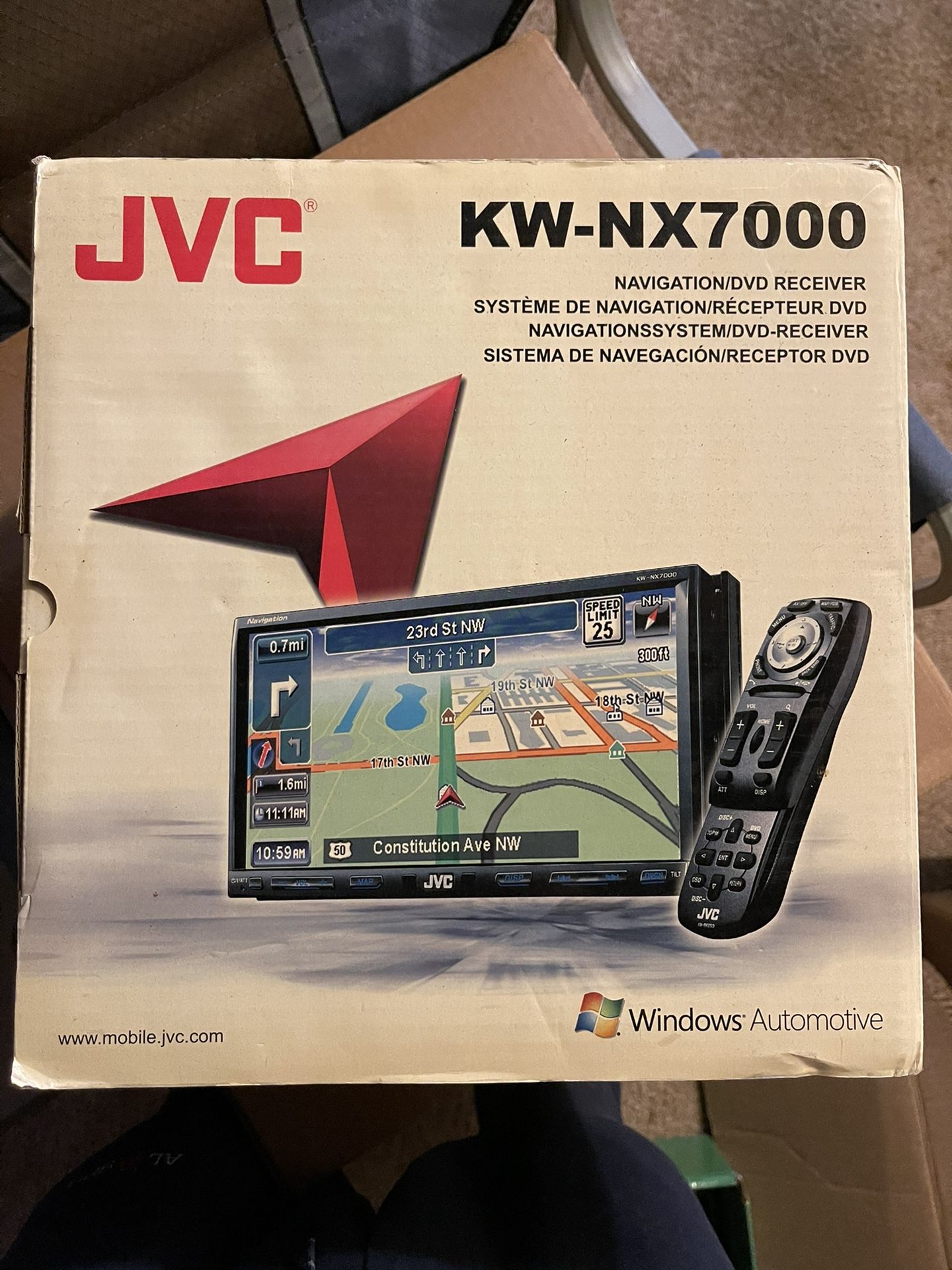 BrandNew Never Used JVC Double Din 7in Indash Touch Screen Removable KW-NX7000