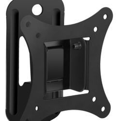  TV Wall Mount for 19 to 32 inch, Universal Swivel Tilt Adjustable Monitor TV Bracket for Flat Curved Max 44 lbs Max VESA 100x100mm Monitor TV, Single