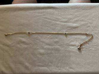 Golden Anklet with Silver Stars