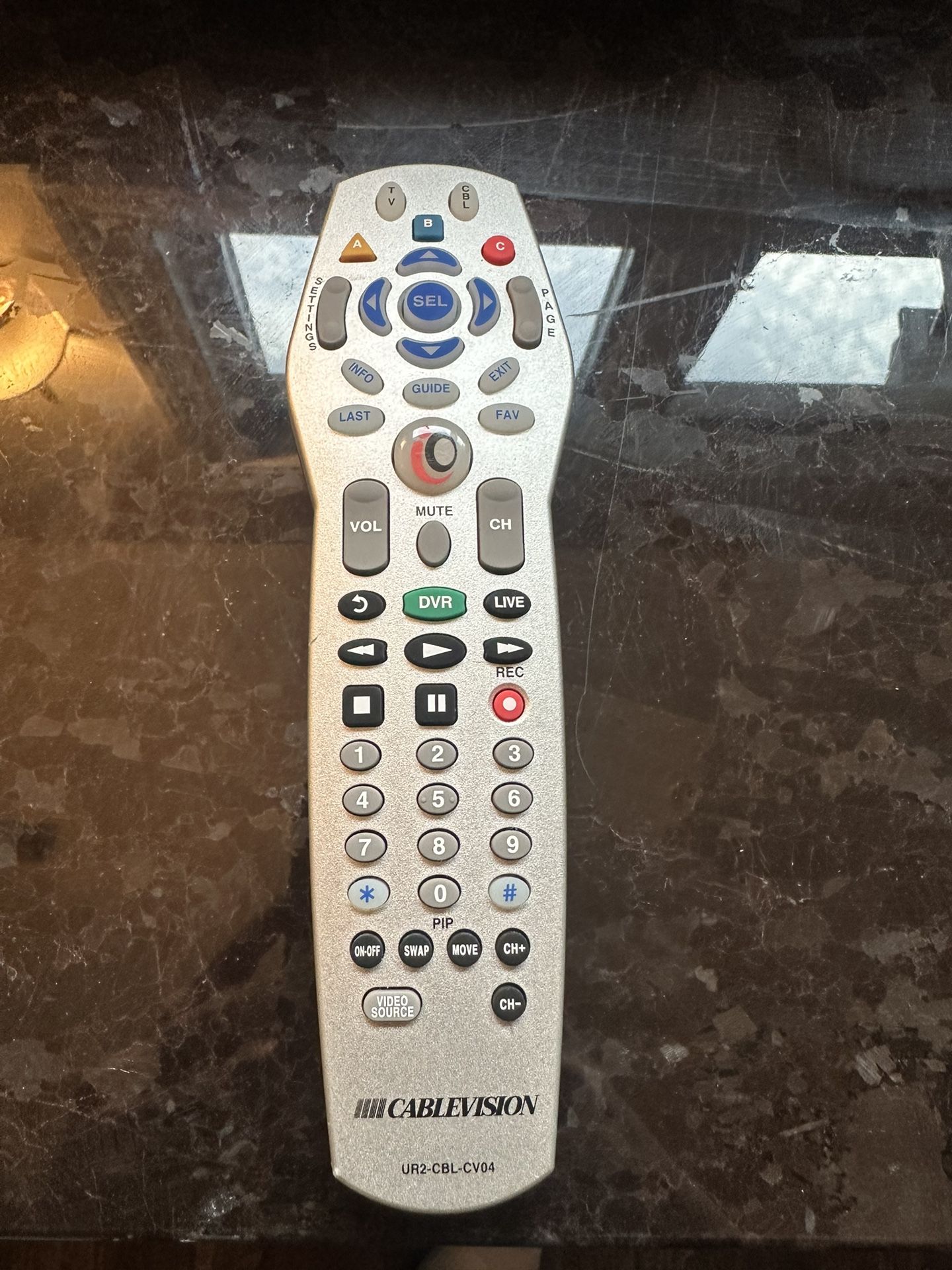 CABLEVISION (Optimum) UR2-CBL-CV04 Universal TV/Cable Remote Control