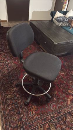 Tall Drafting Office Chair with Footrest Ring
