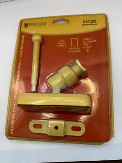 Pinpoint AM20 Universal Speaker Wall Ceiling Mount White 12 lb 360° Swivel NEW