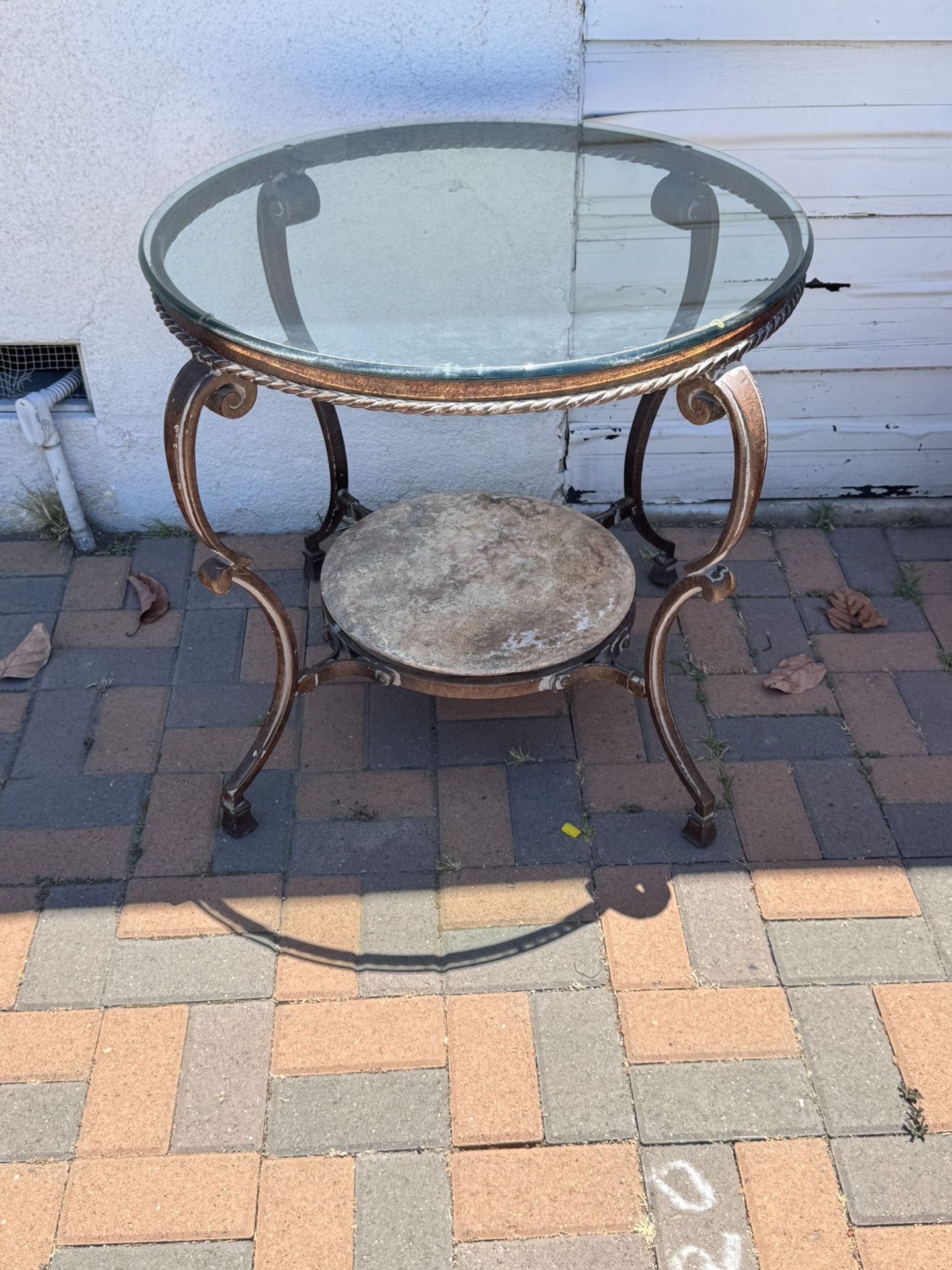 Glass / Marble End Table
