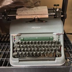 Vintage Type Writer And Adding Machine