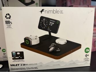 Nimble valet 3-in-1 Wireless Charging Station for Apple, Qi2-Certified