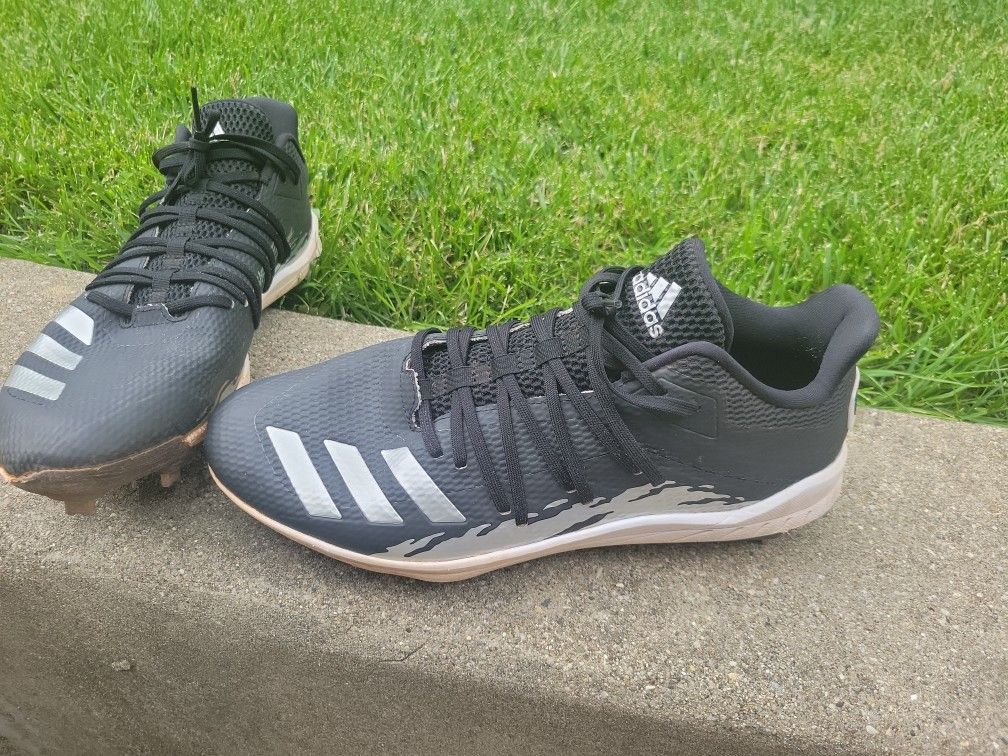 Adidas Metal Cleats Sz 12
