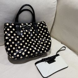 Kate spade Designer Tote Handbag And Wristlet Wallet