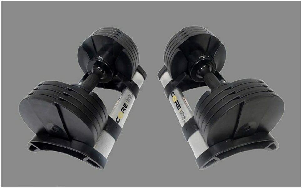 Core Fitness Adjustable Dumbbell Set New