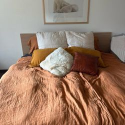 IKEA Malm Bed - King W/ 2 Storage Drawers