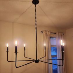 Black chandelier 