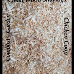 Clean Wood Shavings $5/bag