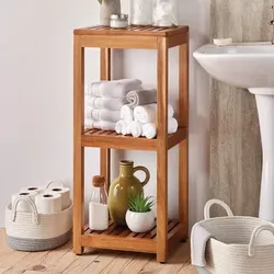 Mesa 3-Tier Acacia Wood Storage Shelf — New in Box