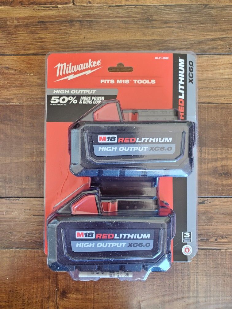 Milwaukee M18 Battery 6.0ah Kit