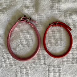 Rolled Leather Dog Collars