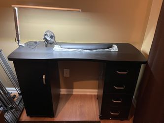 Manicure Nail Desk With Storage 