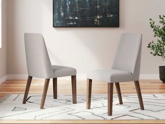 Lyncott Gray & Brown Dining Chair (Set of 2)
