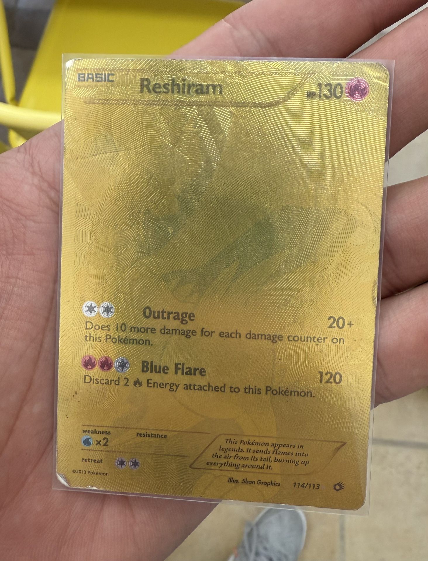 Reshiram 114/113 Legendary Treasures