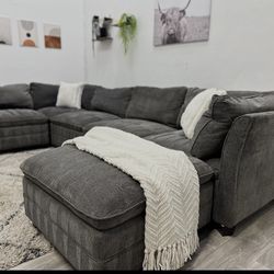 Gray Sectional Modular Couch - Free Delivery