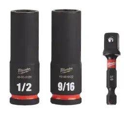 MILWAUKEE - SHOCKWAVE Impact Duty 3/8 in. Drive Deep Well Socket Set (3-Pack)