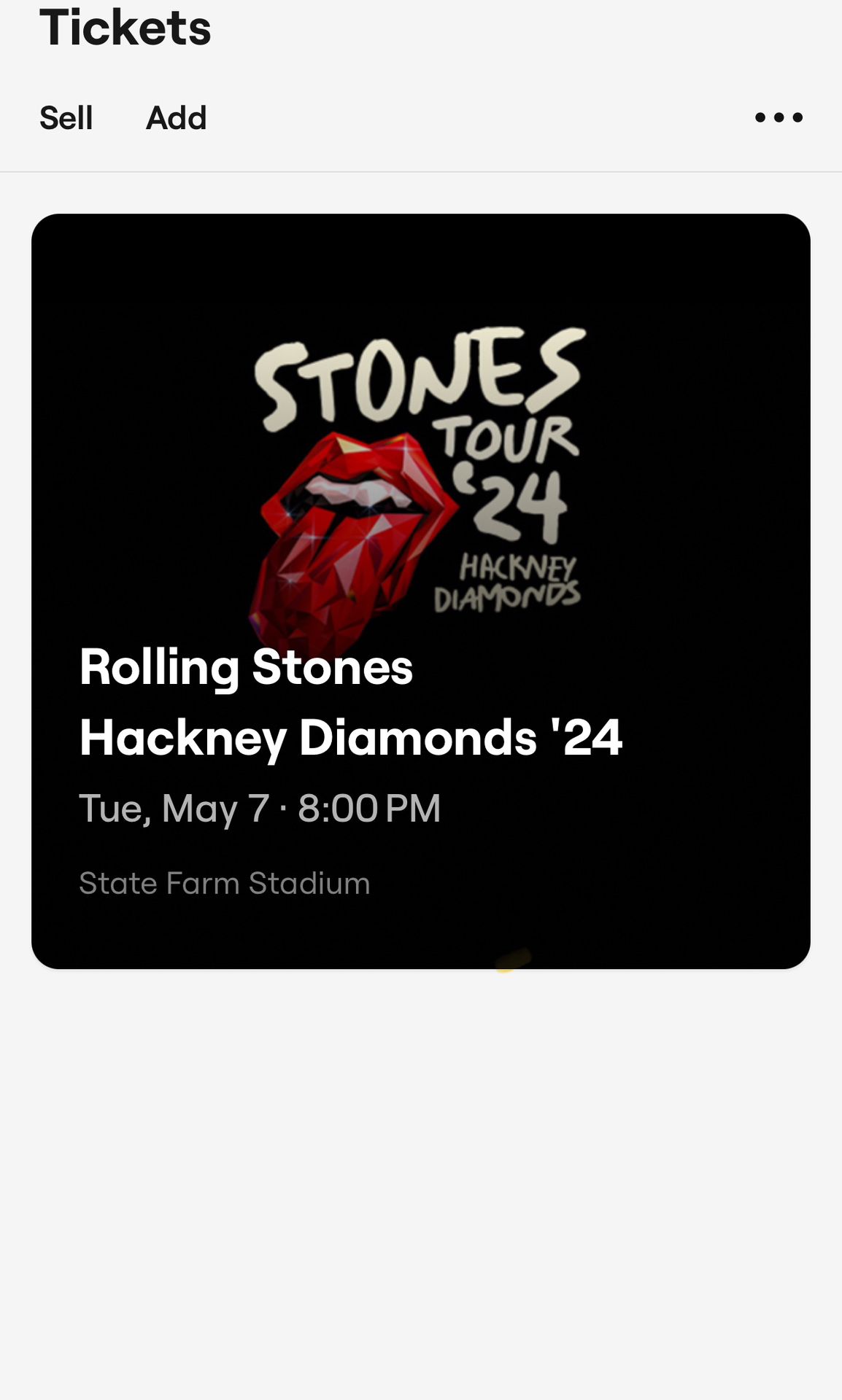 State Farm Stadium -Rolling Stones Tickets 