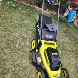Ryobi 40v Lawn Mower New Only Tool No Baterie No Charger With Bag $120