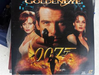 GoldenEye 007 Laserdisc, LN, VGC, James Bond, 1995, 2 Disc Set.