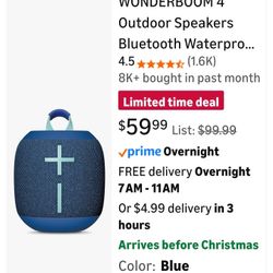 WONDERBOOM 4  Bluetooth Speaker.