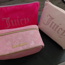 Juicy Couture Makeup Bags with Travel bottle included