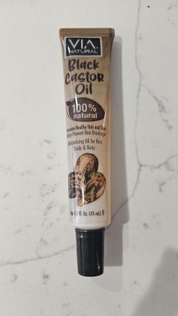 Black castor oil. VIA Natural 1.5 Fl. Oz