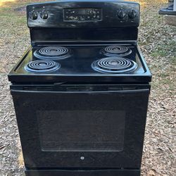 GE Black Coil Top Stove *WARRANTY&DELIVERY*