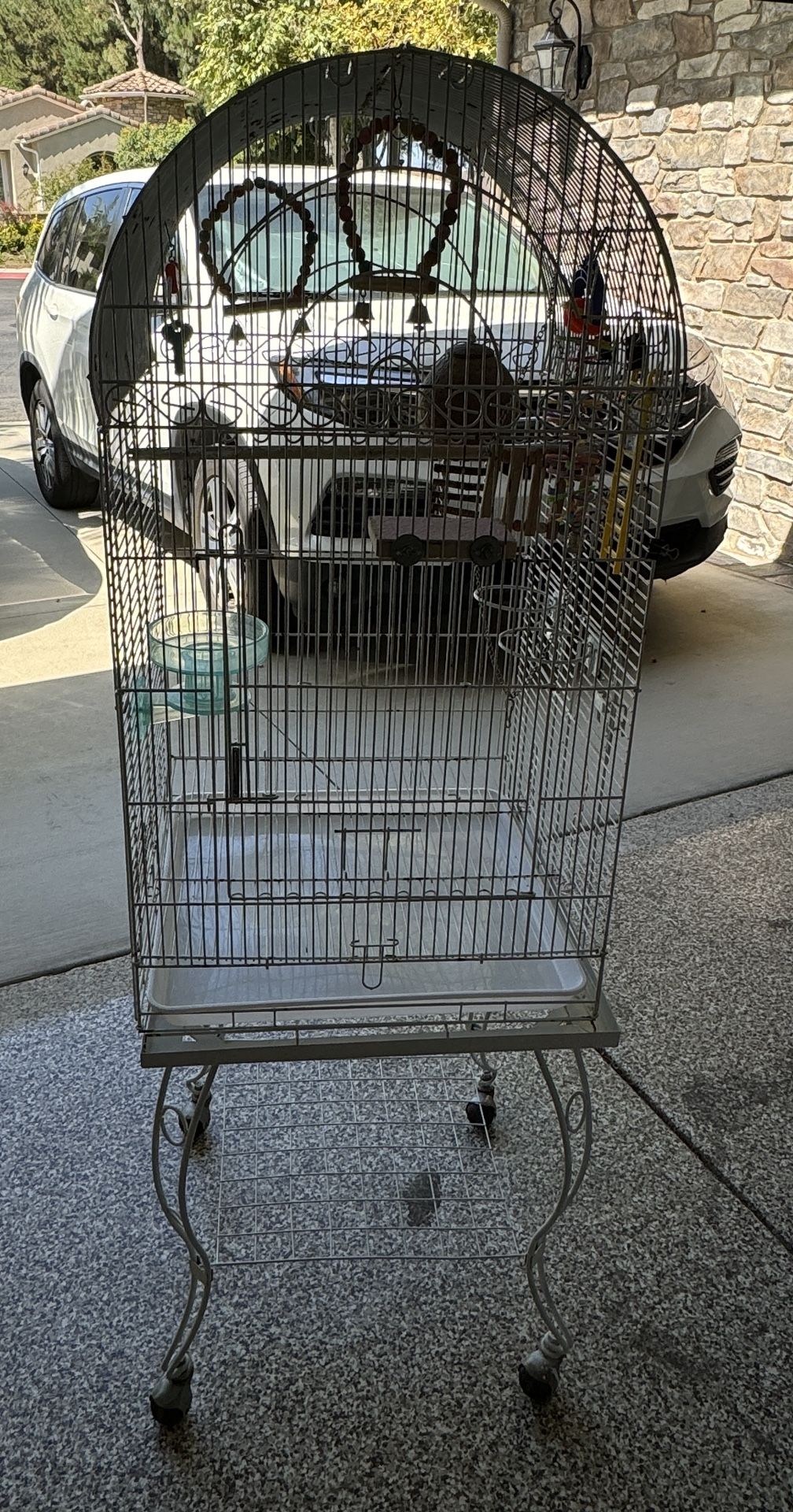 Large Bird Cage And Accessories