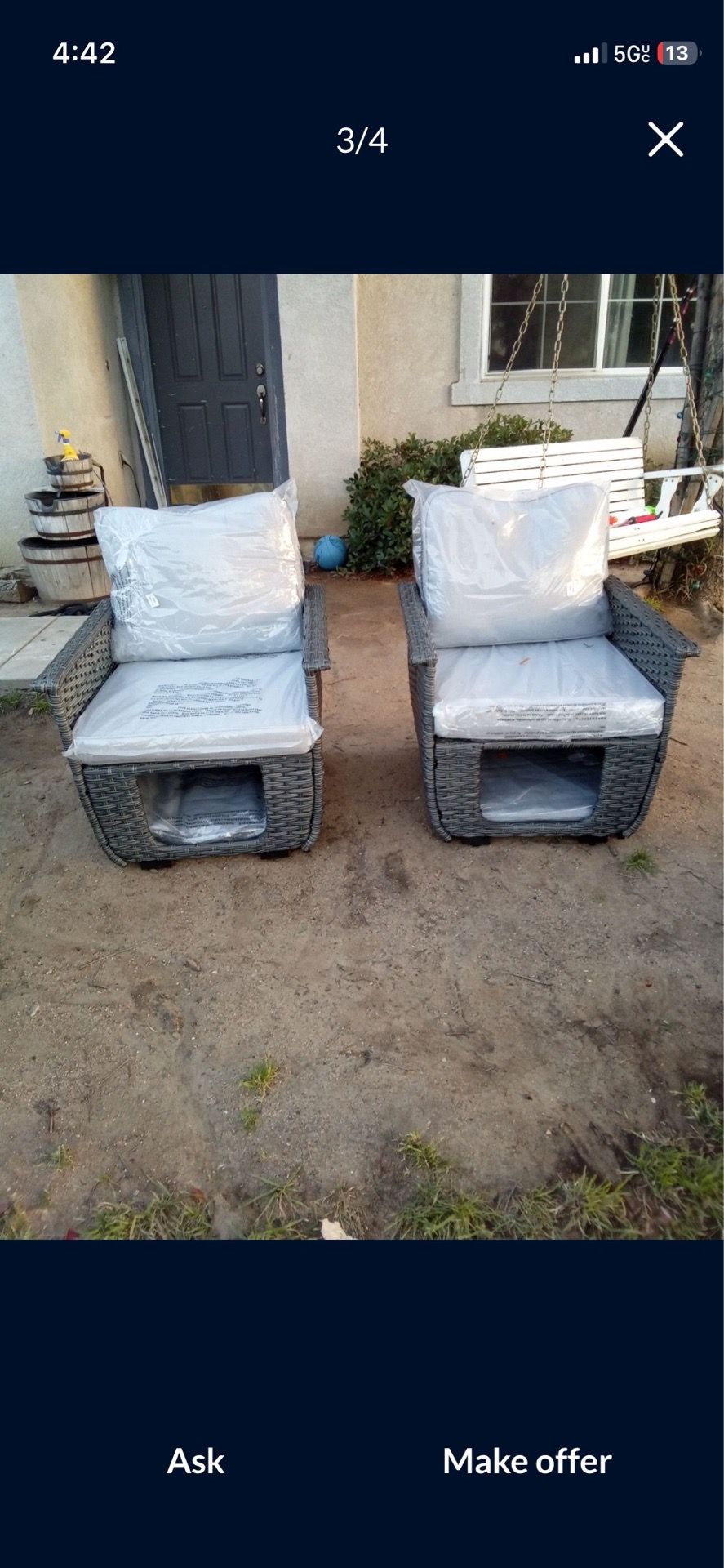 2 Patio chairs patio furniture set outdoor patio furniture underneath storage pet friendly patio chairs ππΊππ