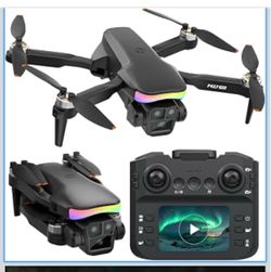 Drone with Camera, FPV Drone with Screen Remote Controller, Brushless Motor Drone for Adults Beginners Kids, 20 Min Flight Time One Key Start, Foldabl