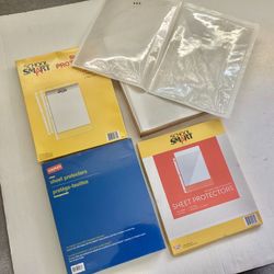 400 NEW Sheet Document Protectors Clear Plastic Office / School Supplies