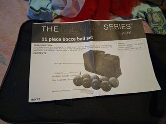 New The B l ack series 11piece bocce ball set