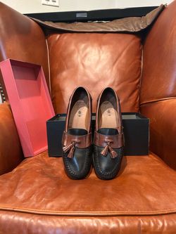 Johnston & Murphy Tassel Loafers, Moc Venetian Black WP CalfSkin