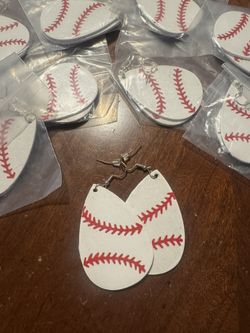Baseball Earrings (read Description)