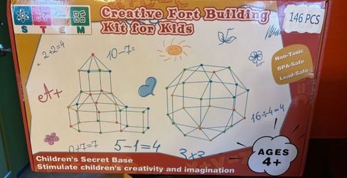 New Creative Fort Building Kit For Kids. STEM Toy  146 pieces