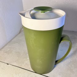 Vintage THERM WARE Avocado Green Retro Pitcher