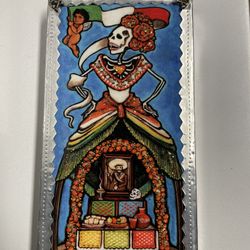 Hand Made Day Of The Dead/ Dia De Muertos Folk Art
