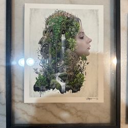 Selling 3 Modern see through frame w artwork