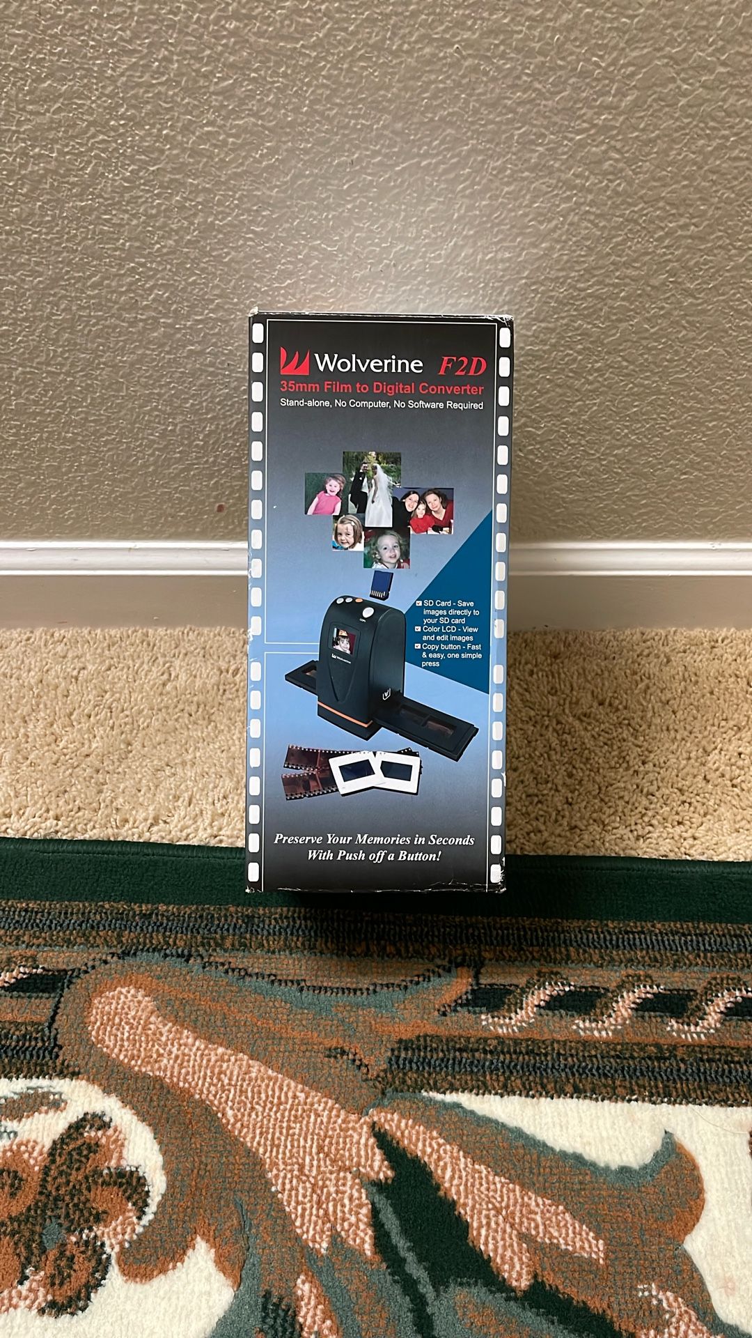 NEW Wolverine F2D 35mm Film to Digital Converter Stand Alone No Software Needed