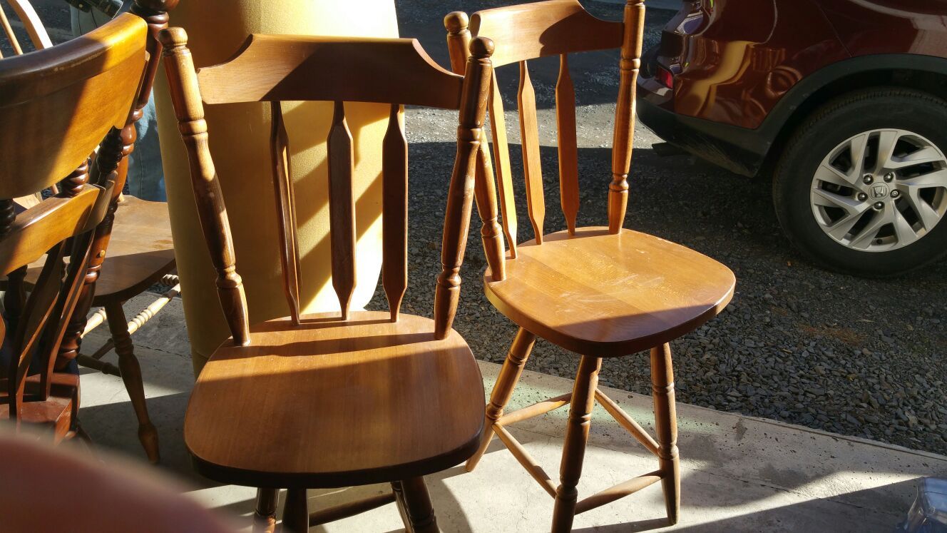 Two counter stools