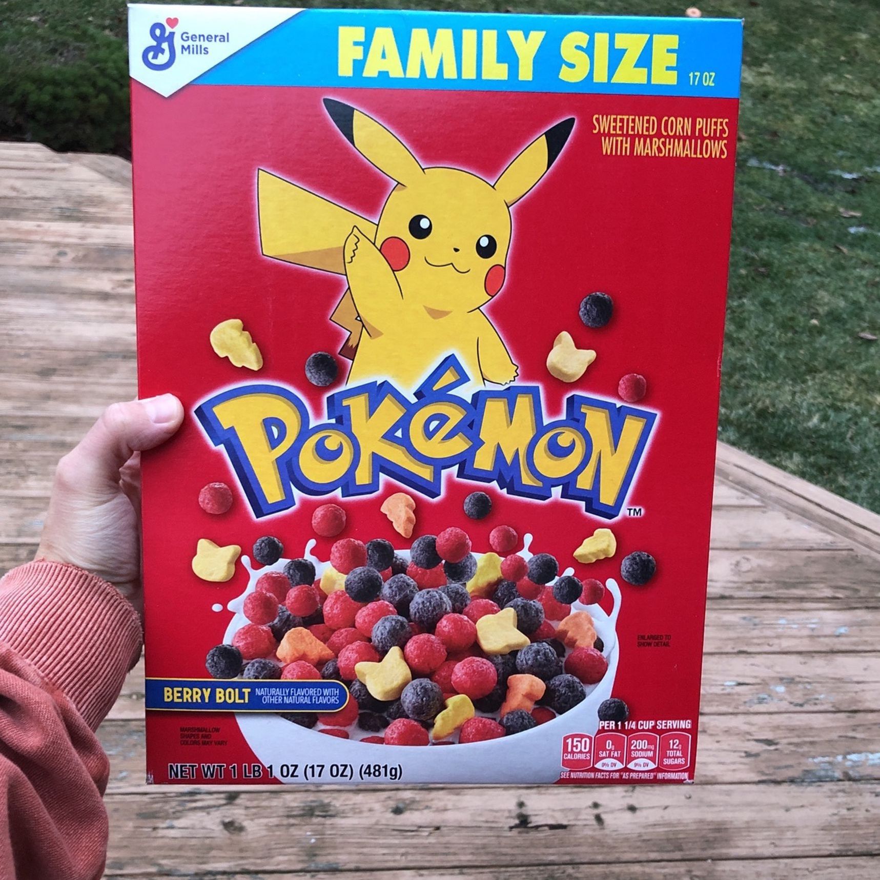 Pokemon Pikachu Cereal Berry Bolt New Sealed Pikachu 🔥🔥 Collectible Hard To Find