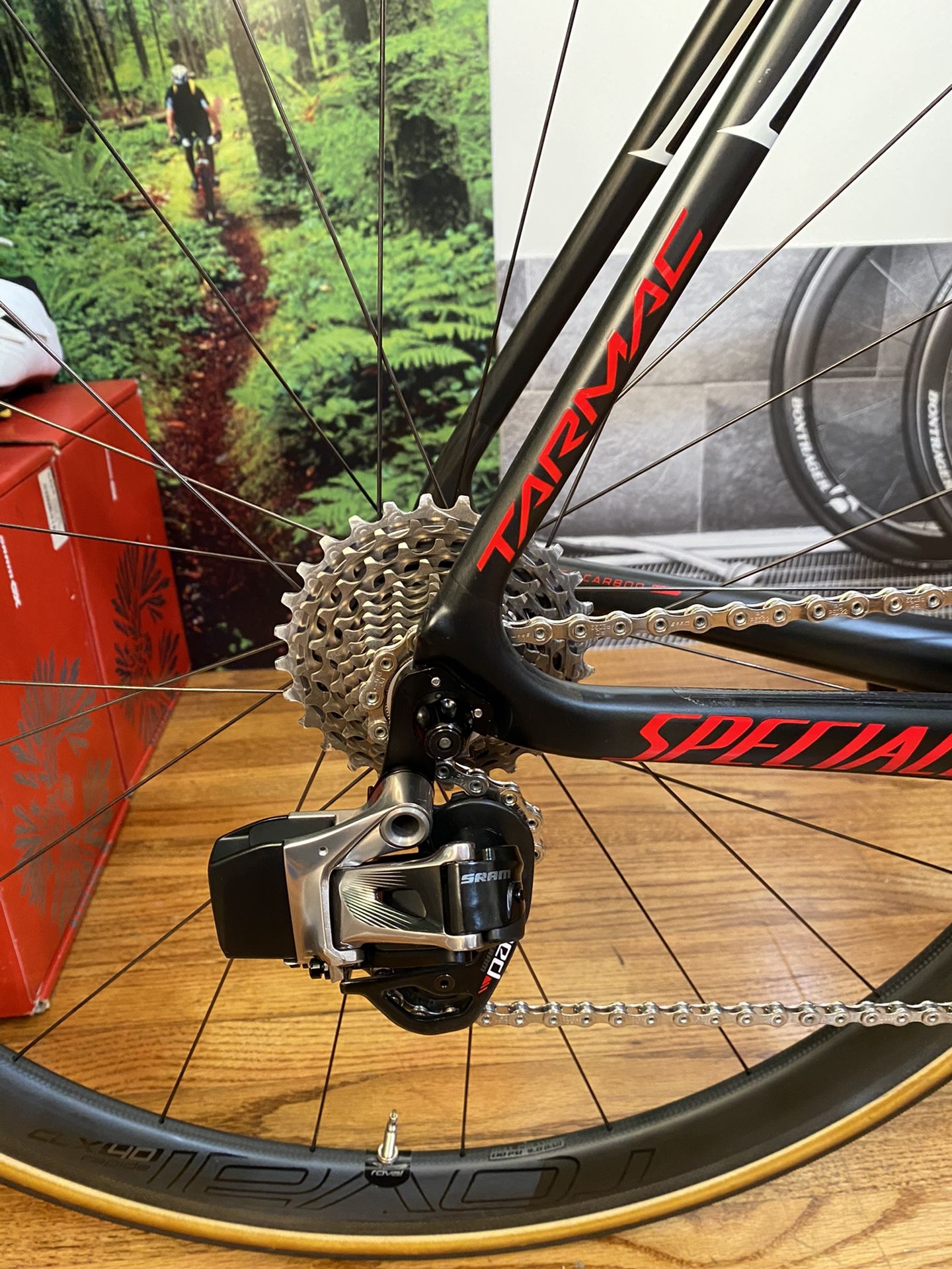 2017 Specialized S-Works Tarmac, Sram eTap, Roval Rapide CLX 40 Carbon Wheels, 11-speed, 58cm, Like New!