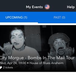 City Morgue - Bombs In The Mail (2 Tickets)