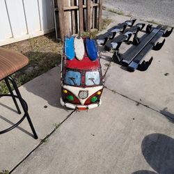 Old antique Volkswagen cooler all steel