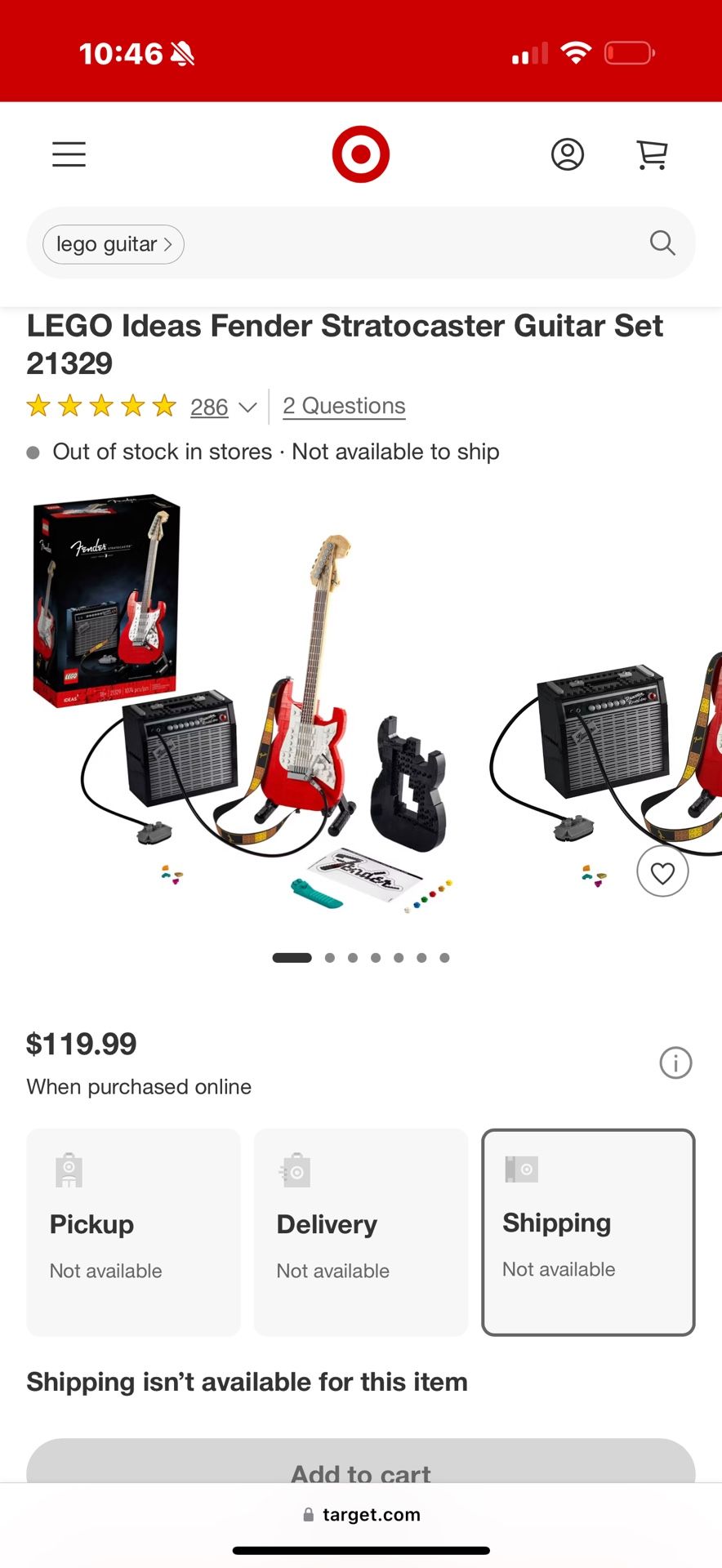 Lego guitar set