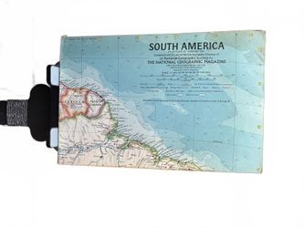 National Geographic South America Map 1970s Vintage Collectible